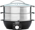 Cuiseur Vapeur Magimix 11579, Chromé, Verre et Acier, 12,2L, 1900W