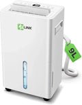Déshumidificateur Électrique 9L/Jour avec Minuterie et Sécurité Enfants, Protection Antidébordement pour 60m³ - Maison et Appartement