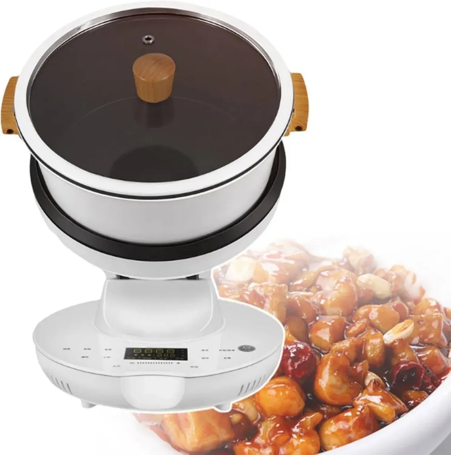 Appareil de cuisson multifonction 8L - 7 programmes avec fonction sauteuse 360° pour usage domestique et professionnel