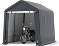 Abri de Garage Résistant, 240 x 195 x 214 cm, Inclus Porte Zippée et Cadre Métallique