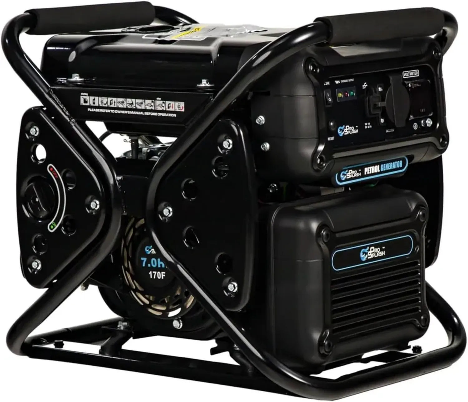 Générateur Inverter Portable 3300 W - Moteur OHV Essence, 11 L, 230 V, Silencieux et Fiable pour Camping et Urgence