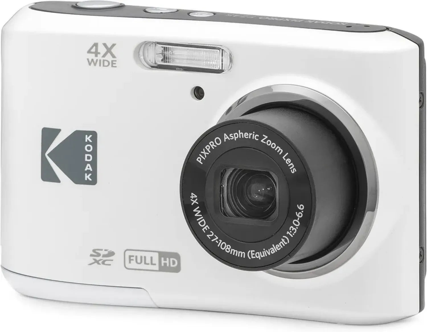 Appareil Photo Numérique Compact KODAK Pixpro FZ45, 16 MP, Vidéo HD 720p, Coloris Noir et Blanc
