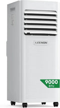Climatiseur Portable 4 en 1 9000 BTU, Silencieux avec Télécommande et Minuterie, Déshumidificateur, Mode Nuit, Kit Fenêtre Inclus, pour Maison et Bureau jusqu'à 35m²