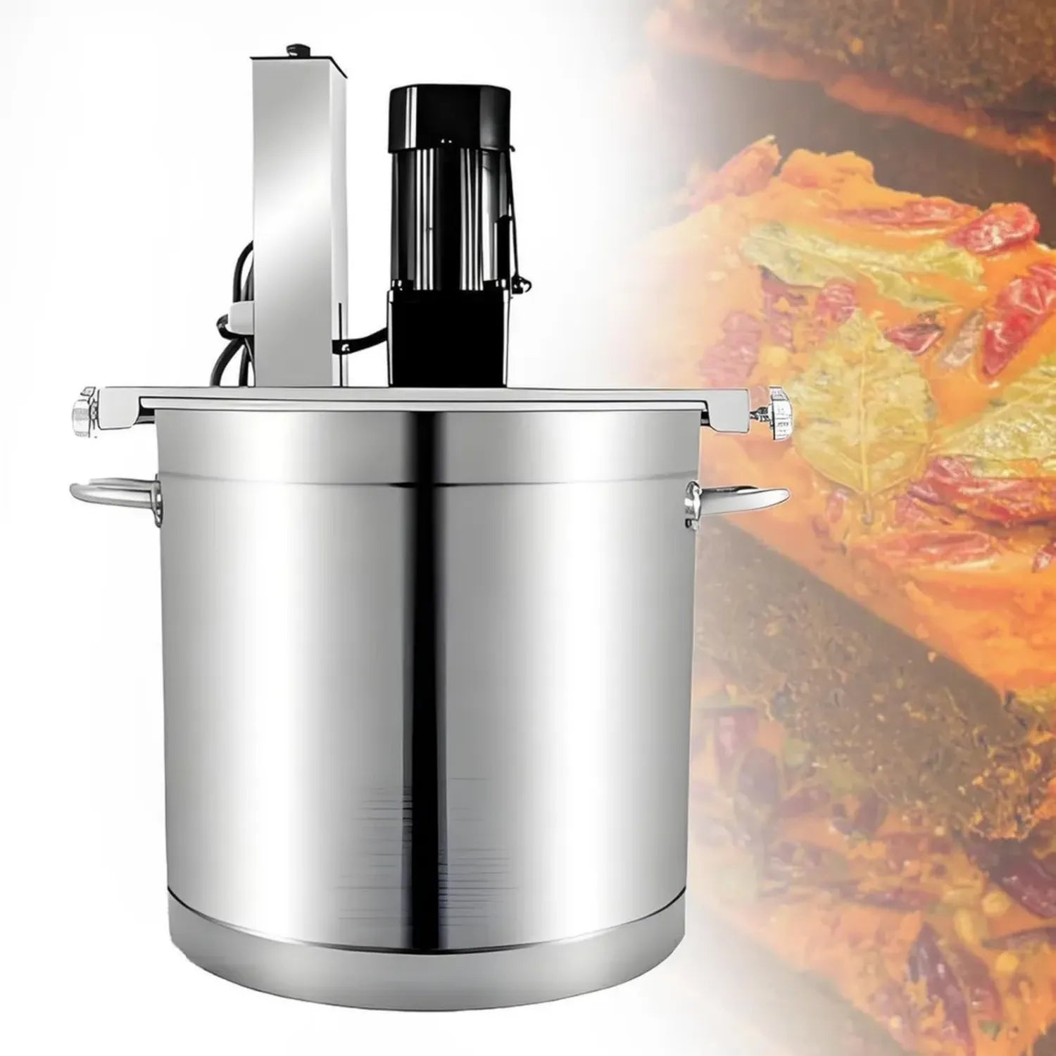 Mixeur Chauffant Automatique à Vitesse Variable, Double Palette pour Mélange Homogène, Parfait pour Casseroles et Sauces