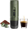 HIBREW H4C – Machine à Espresso Portable avec USB-C, Utilisation Flexible pour Café Moulu et Capsules NS, Parfaite pour Camping et Voyages