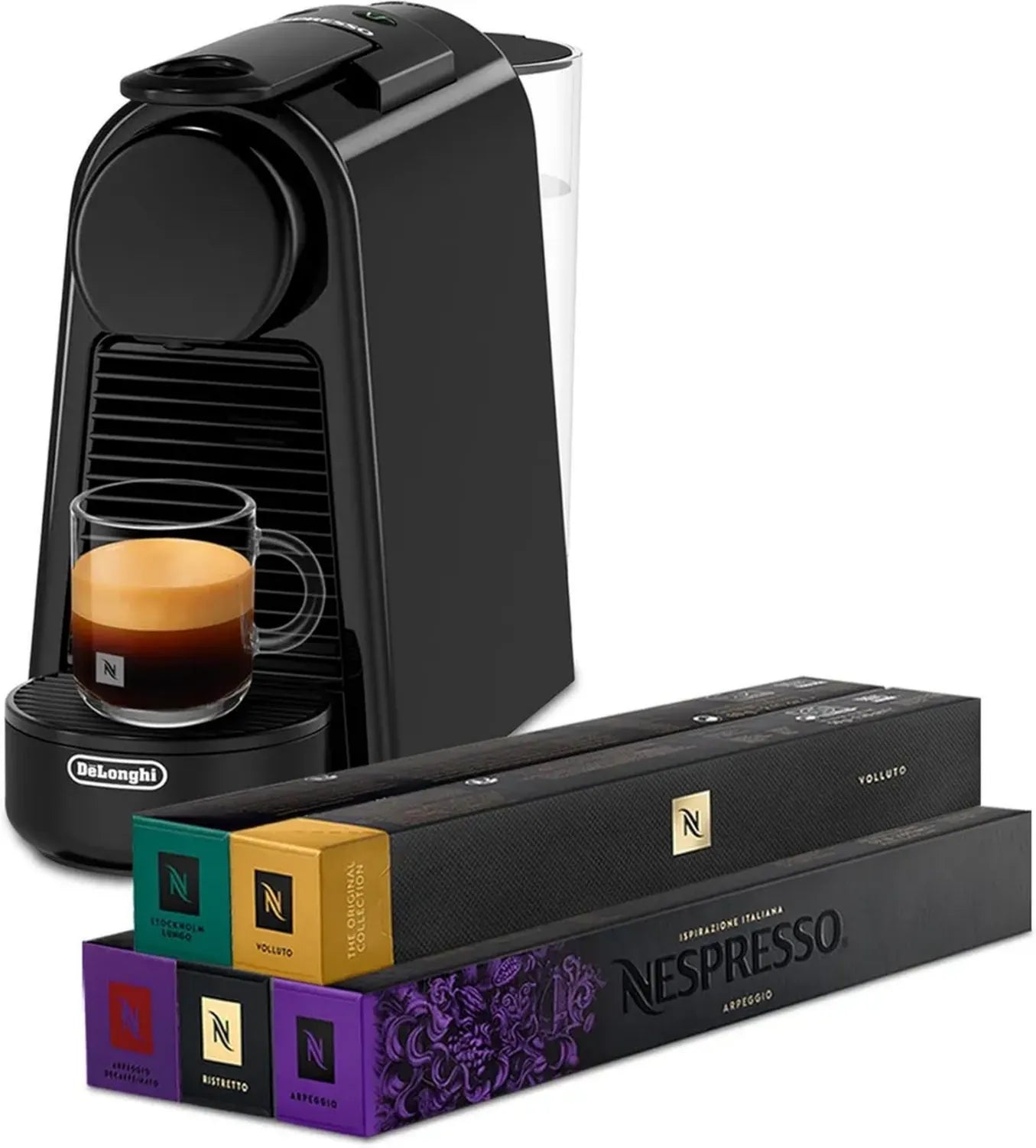 Machine à Café De'Longhi Essenza Mini EN85.B, Compacte et Puissante, 19 Bars, Capsule Nespresso, Noir