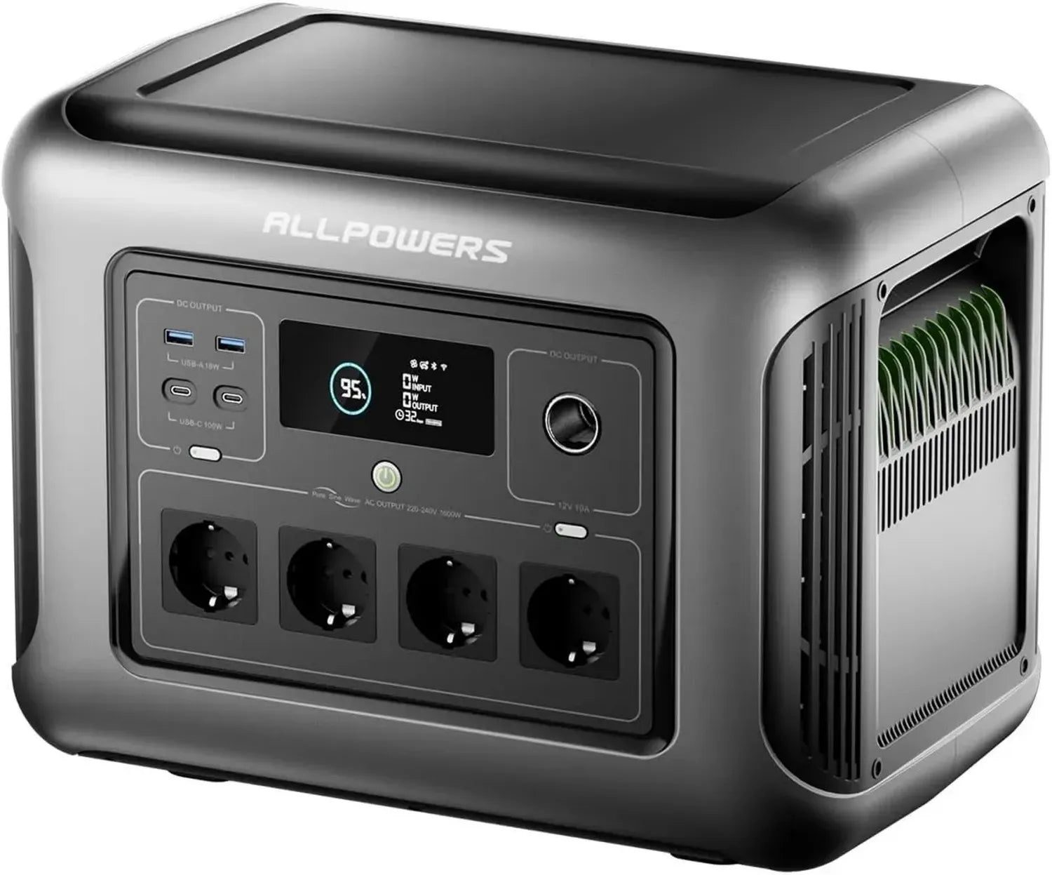 Centrale Allpowers R1500 Lite 1056Wh, Batterie LFP 1600W, Charge Rapide 40 min, Fonction UPS, Générateur Solaire pour Camping