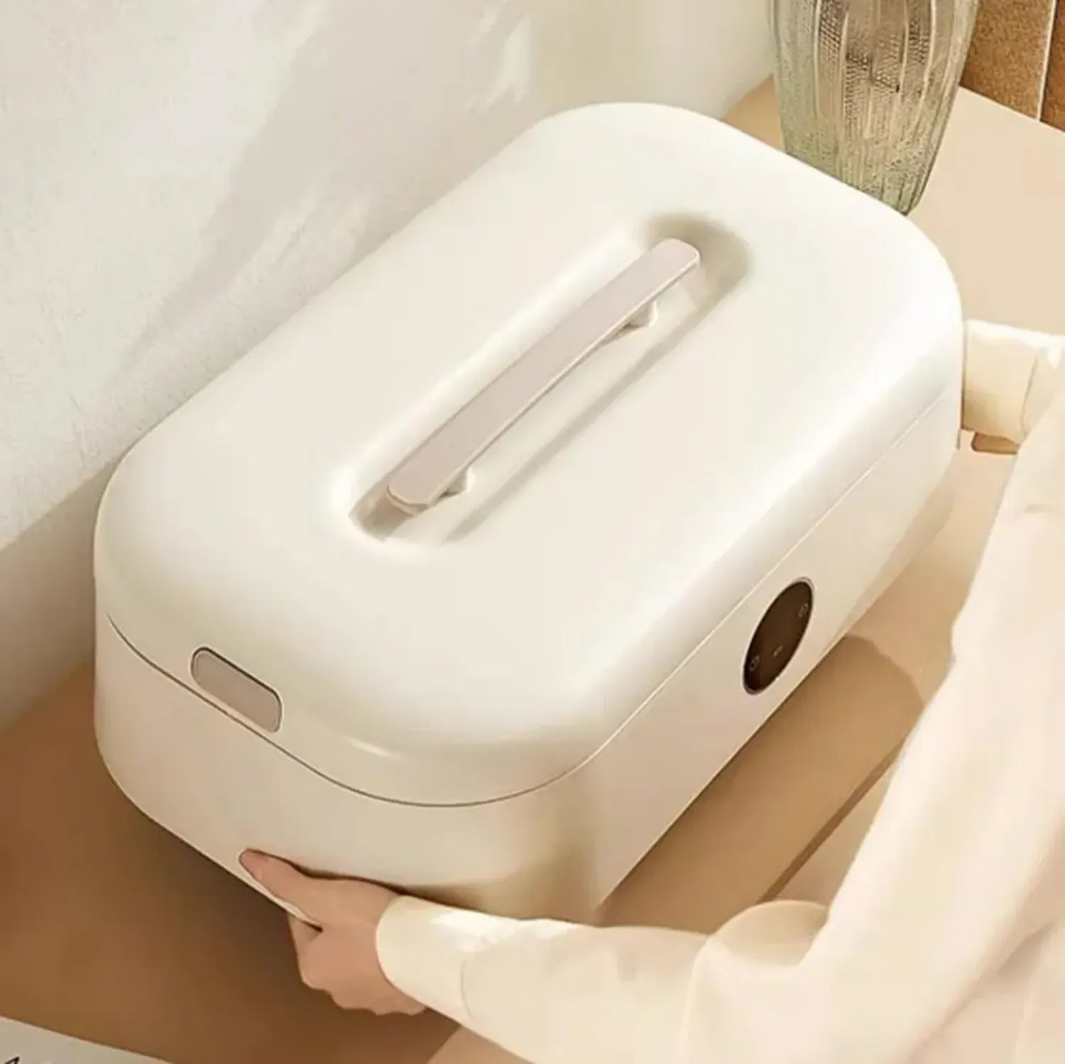 Sèche-linge portable 1000W avec aromathérapie, minuterie 60-360 min, idéal pour petits espaces