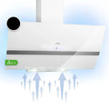 Klarstein Clara Hotte Aspirante 90cm, Design Moderne, Débit 509 m³/h, Éclairage LED, Classe A