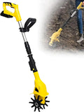 Motobineuse Électrique pour Jardin, Manche Réglable, Lames en Aluminium, Inclus Deux Batteries 20V, Idéale pour Jardinage Léger