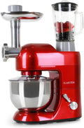 Robot de Cuisine Klarstein 1800W, 5L, Mixeur et Hachoir Multifonction