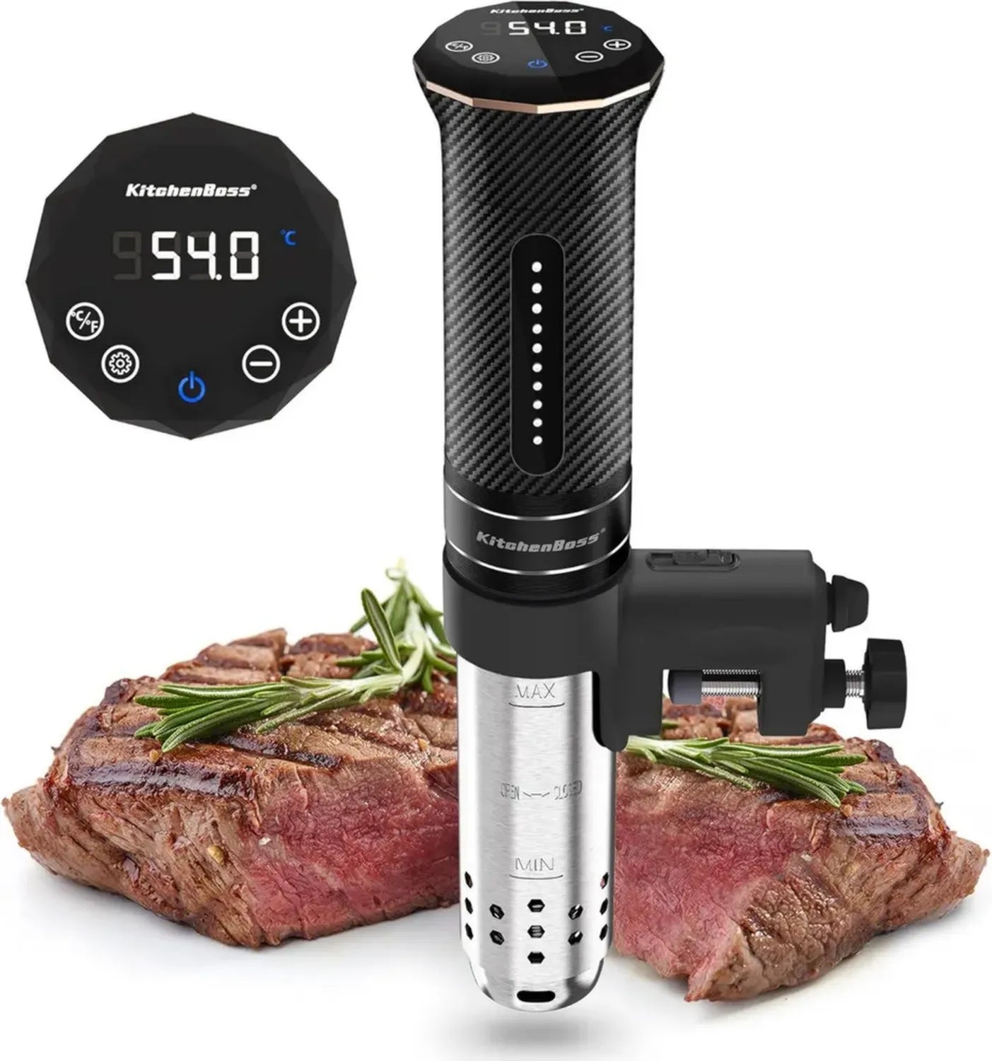 Cuiseur Sous Vide KitchenBoss G300T 1100W IPX7 avec Contrôle Précis