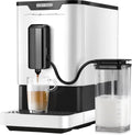 SENCOR Machine à Expresso Automatique, Mousseur de Lait Intégré, 19 Bars, Broyeur à Grains, Cafetière Espresso et Cappuccino, Technologie Thermoblock