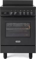 Cuisinière à induction avec four électrique, 4 zones de cuisson, 60x60 cm, Classe A énergétique