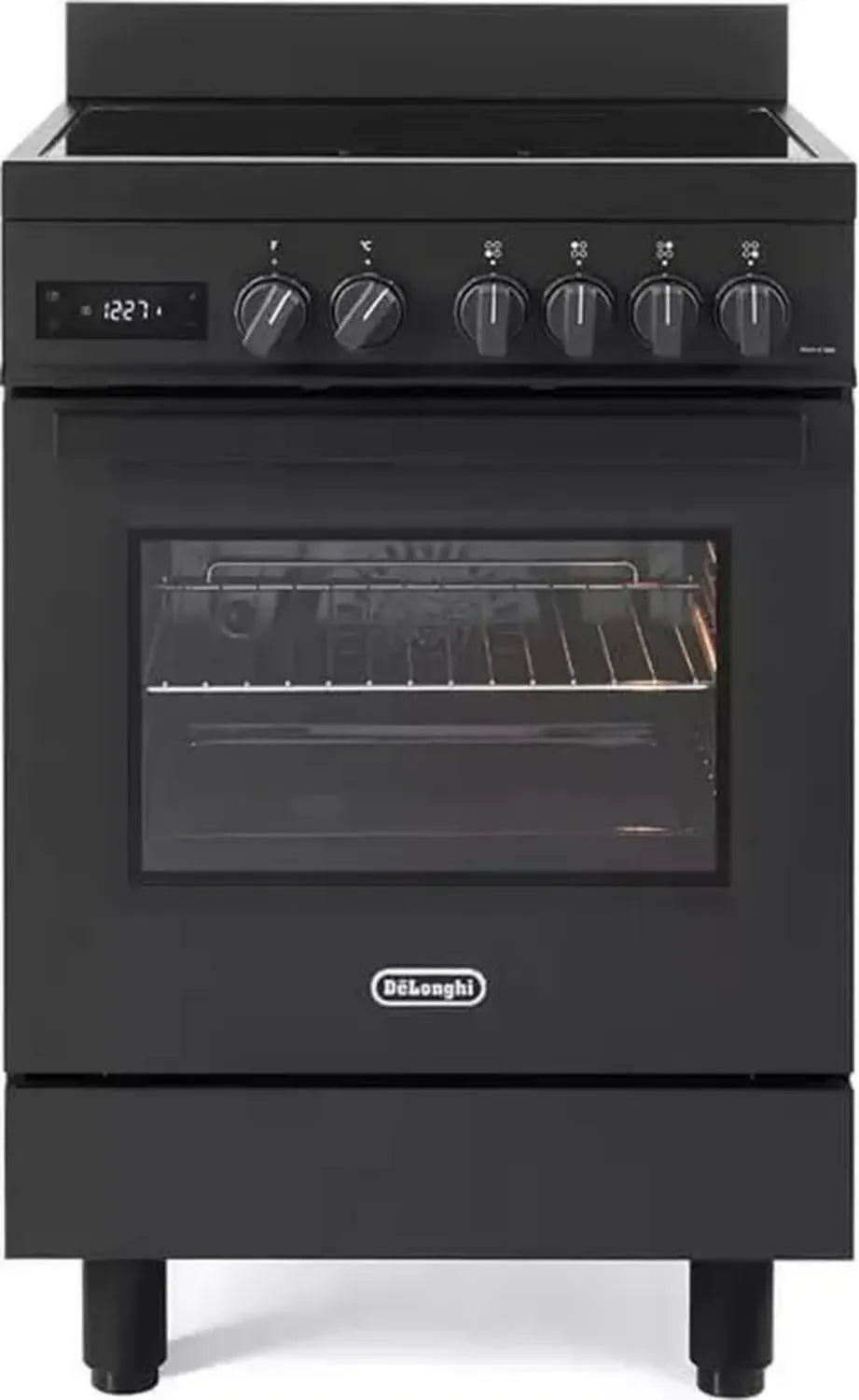 Cuisinière à induction avec four électrique, 4 zones de cuisson, 60x60 cm, Classe A énergétique