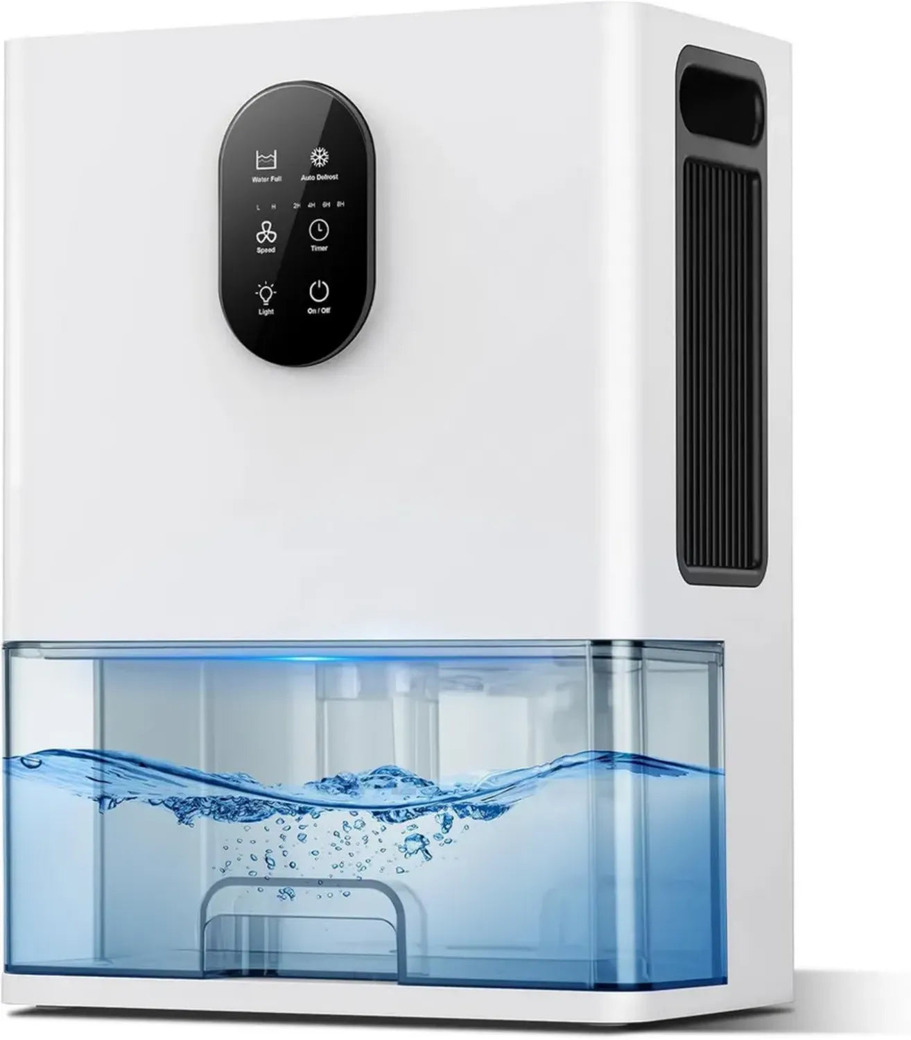 Déshumidificateur Électrique 3000ML Silencieux, Anti-Moisissure avec Arrêt Automatique et Luminosité Multicolore
