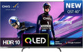 Téléviseur QLED 40 pouces Smart TV Google avec Design Métal, HDR10 et Dolby Audio
