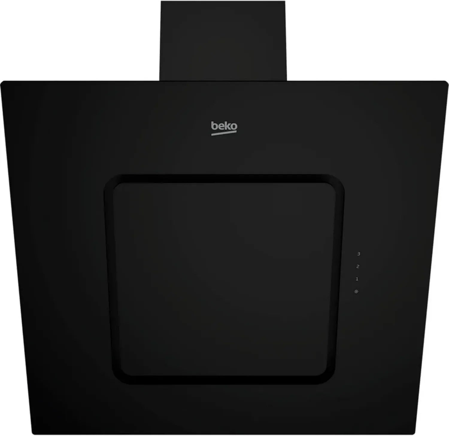 Hotte murale design Beko 60 cm - Débit max 537 m³/h - Silencieuse 71 dBA