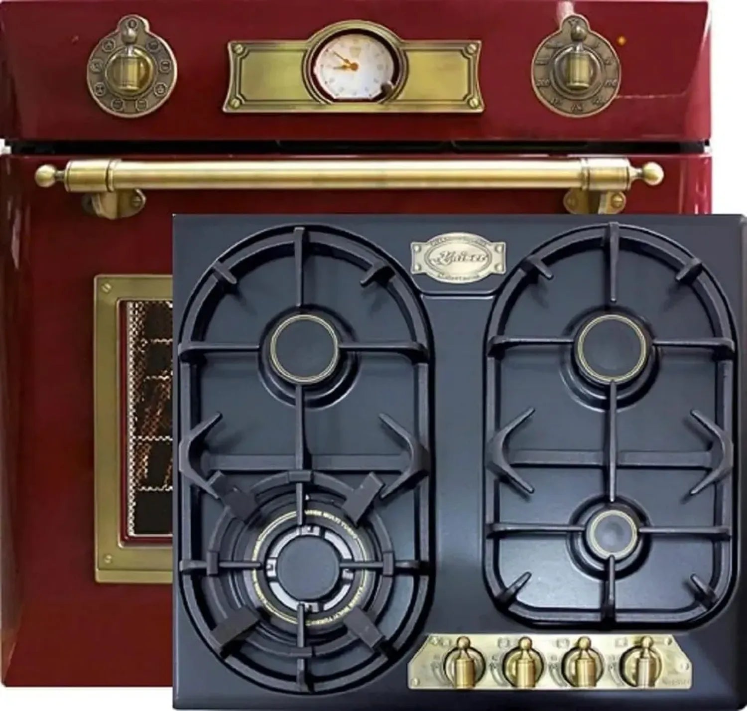 Four encastrable Kaiser 79L avec plaque de cuisson à gaz rétro 60 cm