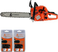 Tronçonneuse thermique GT Garden 62 cm³, 3.5 CV, guide 45 cm avec 2 chaînes